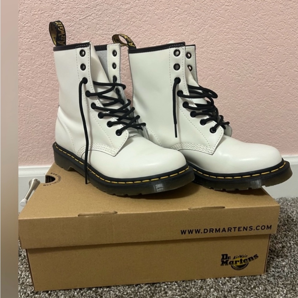 White dr marten boots NEVER WORN